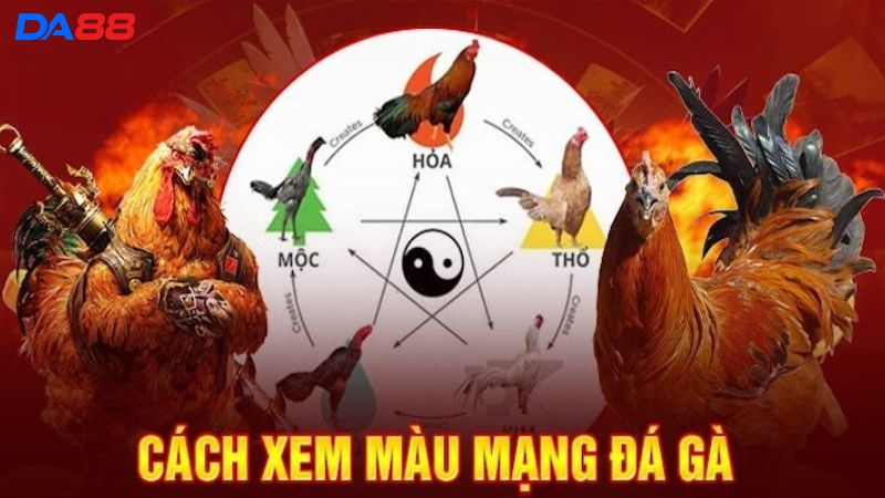 Bảng tương sinh tương khắc gà đá DA88